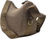 Borbonese Luna Bag Middle Stijlvolle en Praktische Schoudertas Beige Dames - Thumbnail 4