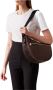 Borbonese Medium Luna Tas Eco Line Hobo Tas Brown Dames - Thumbnail 4