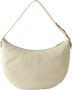 Borbonese Crèmekleurige Leren Luna Bag 011 Medium Beige Dames - Thumbnail 2