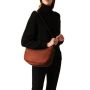 Borbonese Bruine Handtas met Verstelbare Band Brown Dames - Thumbnail 6