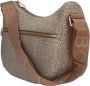 Borbonese Elegante Mezzaluna Schoudertas Brown Dames - Thumbnail 8