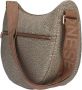 Borbonese Luna Bag Middle Stijlvolle en Praktische Schoudertas Beige Dames - Thumbnail 6