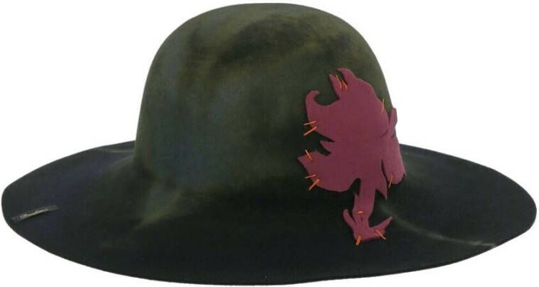 Borsalino Zwarte hoed Groen Dames