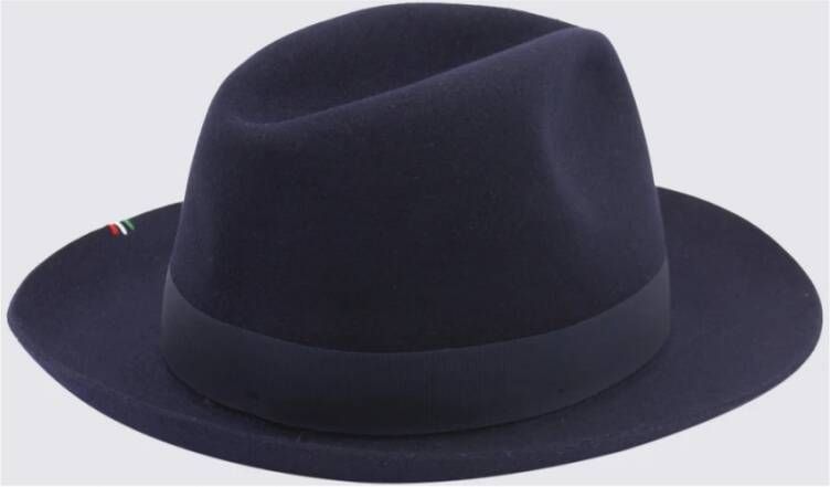 Borsalino Hoed Blauw Heren