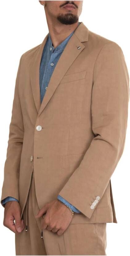 Boss C-Hanry Jacket with 2 buttons Beige Heren