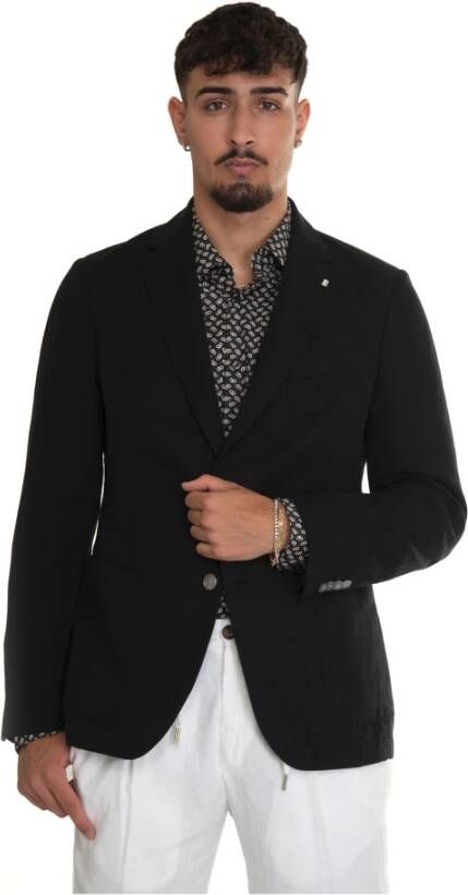 Boss C-Hanry Jacket with 2 buttons Zwart Heren