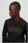BOSS Green Sweatshirt met labelstitching model 'SALBO' - Thumbnail 4