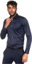 Boss Upgrade je casual garderobe met de Herwing Dress Overhemd Blue Heren - Thumbnail 2