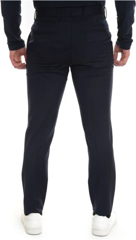Boss Klassieke broek van lichte wol Blue Heren