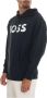 Boss Maxi Logo Oversize Sweatshirt met capuchon Blauw Heren - Thumbnail 2