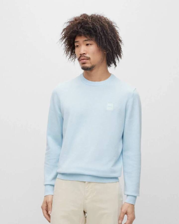 Boss Orange Sweatshirt Blauw Heren