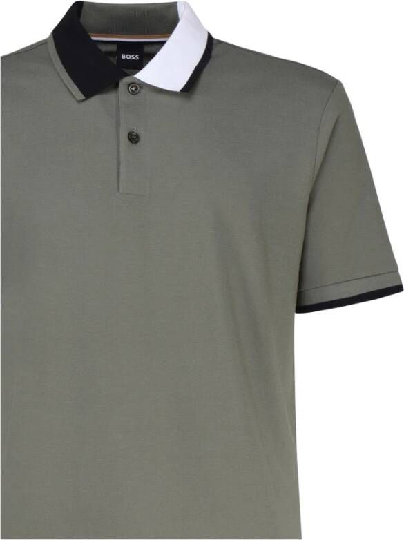 Boss Polo Shirts Groen Heren