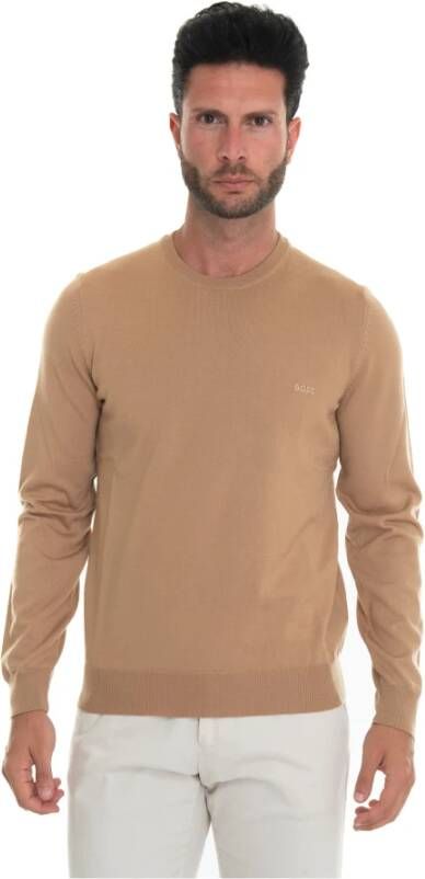 Boss Round-neck pullover Bruin Heren
