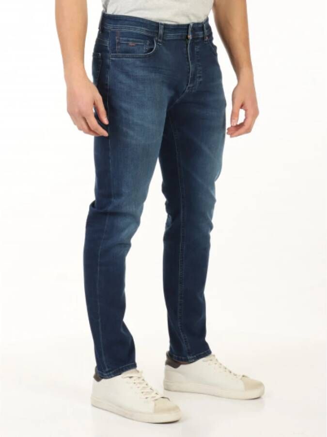 Boss Slim-fit Jeans Blauw Heren