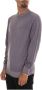 Boss Stone Washed Ronde Hals Pullover Purple Heren - Thumbnail 2