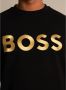 Hugo Boss Relaxed FIT Sweatshirt IN Cotton Blend With Contrasting Logo 50482898 Zwart Heren - Thumbnail 5