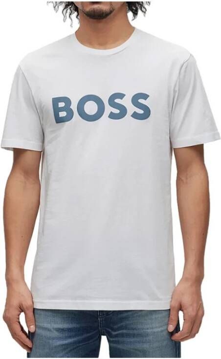 Boss T-Shirts Wit Heren