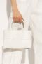 Bottega Veneta Mini Tote Tas met Intrecciato Weefsel White Dames - Thumbnail 2