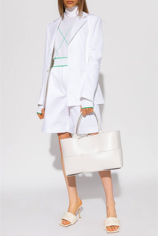 Bottega Veneta Single-breasted blazer Wit Dames