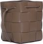 Bottega Veneta Bruine Lamsskin Tas met Leren Sluiting Bruin Dames - Thumbnail 2