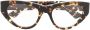 Bottega Veneta Stijlvolle brilmonturen in Havana kleur Multicolor Unisex - Thumbnail 4