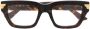 Bottega Veneta Havana Vierkant Montuur Zonnebril Brown Dames - Thumbnail 2