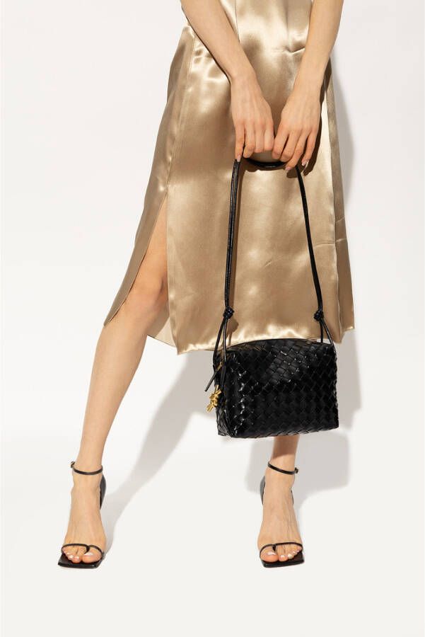 Bottega Veneta Leather shoulder bag Zwart Dames