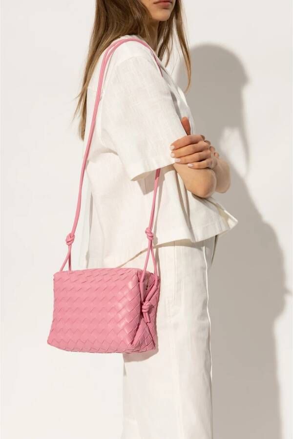 Bottega Veneta Loop Small schoudertas Roze Dames