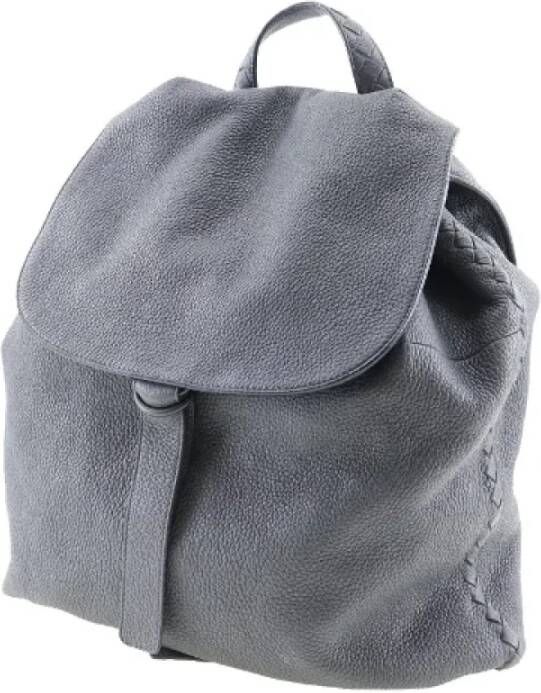 Bottega Veneta Vintage Pre-owned Leather backpacks Gray Dames
