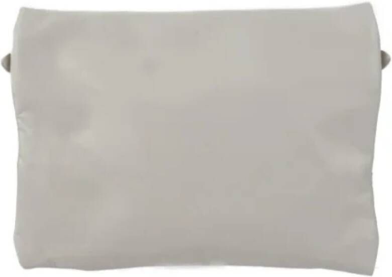 Bottega Veneta Vintage Beige Skinn Bottega Veneta Clutch Beige Dames