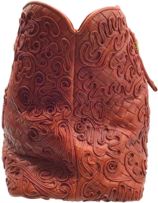 Bottega Veneta Vintage Pre-owned Leather handbags Rood Dames