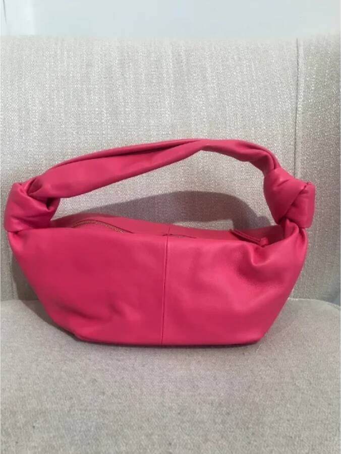 Bottega Veneta Vintage Pre-owned Leather handbags Roze Dames