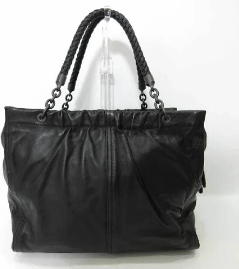 Bottega Veneta Vintage Pre-owned Leather totes Zwart Dames
