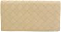 Bottega Veneta Vintage Beige Leren Intrecciato Portemonnee Beige Dames - Thumbnail 2