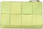 Bottega Veneta Vintage Tweedehands Gele Leren Bottega Veneta Portemonnee Yellow Dames - Thumbnail 2