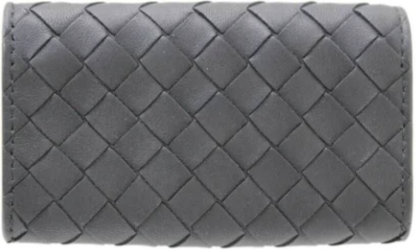 Bottega Veneta Vintage Pre-owned Leather wallets Grijs Dames