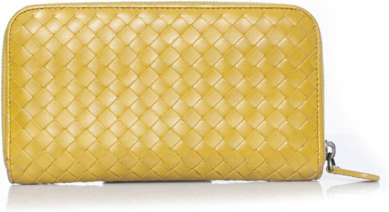 Bottega Veneta Vintage Tweedehands accessoire Geel Dames