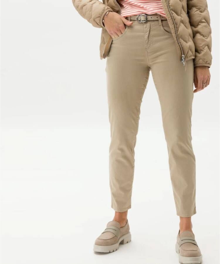 BRAX Slim-fit Trousers Beige Dames