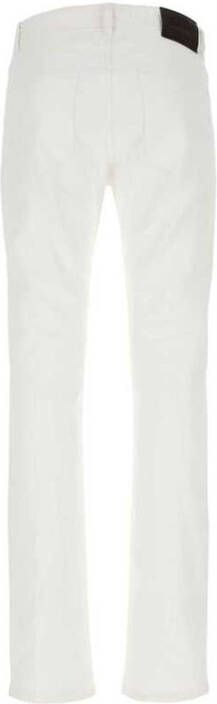 Brioni Witte stretch denim jeans Wit Heren