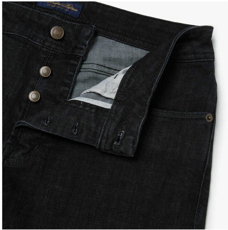 Brooks Brothers Zwarte jeans met 5 pocket Zwart Heren