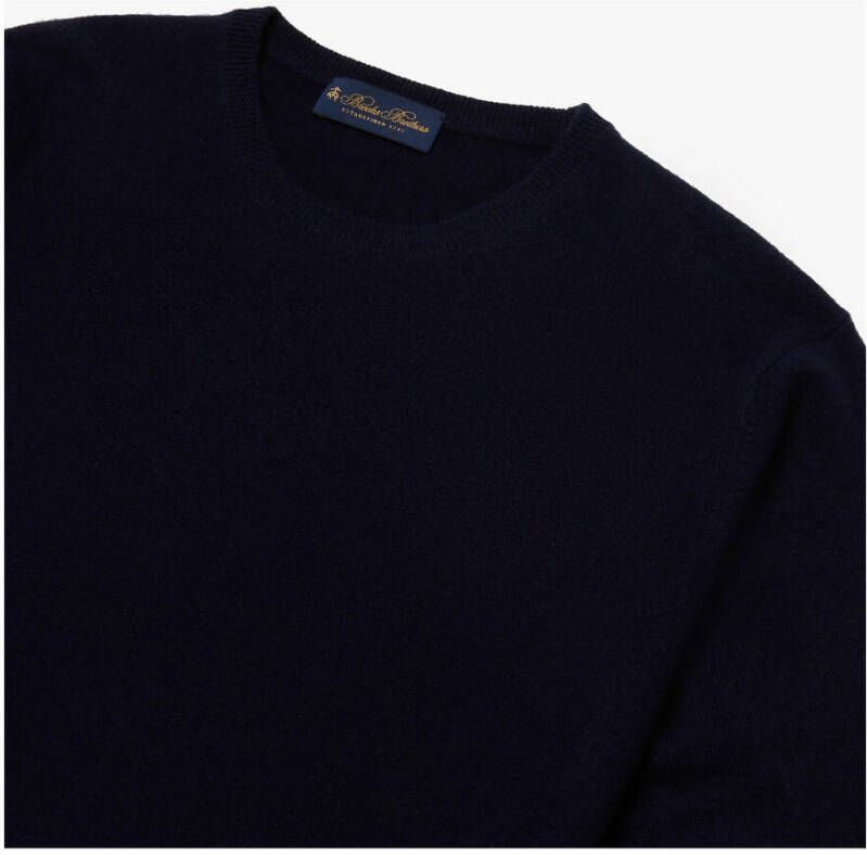 Brooks Brothers Cashmere crew-neck trui Blauw Heren
