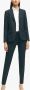 Brooks Brothers Stretch Wol Slim Crop Broek Blue Dames - Thumbnail 2