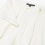 Brooks Brothers Linen wijde pijpen broek met plooien White Dames - Thumbnail 2