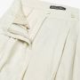 Brooks Brothers Wijde linnen broek met plooien Beige Dames - Thumbnail 2