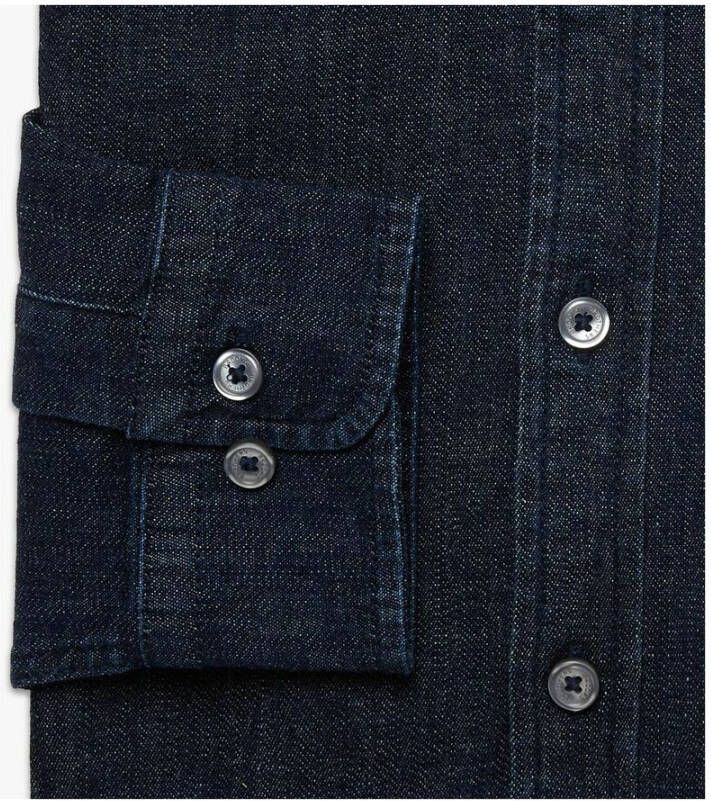 Brooks Brothers Milano Slim-Fit Sport Overhemd denim knoop-down kraag Blauw Heren