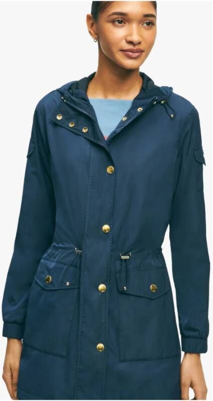 Brooks Brothers Parkas Blauw Dames