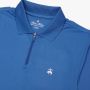 Brooks Brothers Performance Zip Polo Shirt Blue Heren - Thumbnail 2