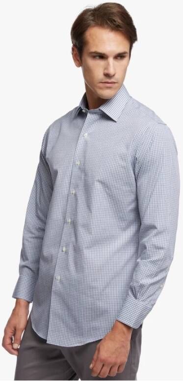 Brooks Brothers Regent Regelijke FIT Nion Irurs Sriend Shirt Oxford Strek Ainsley Collar-Controle Blauw Heren