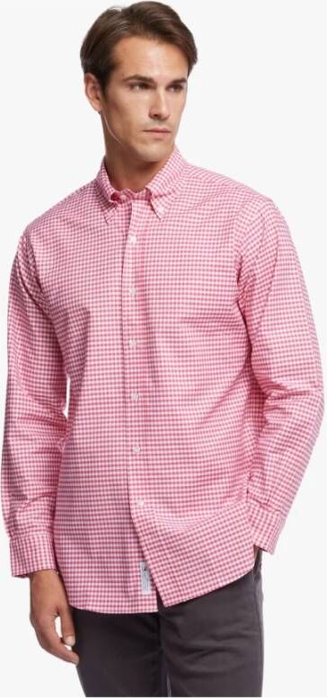 Brooks Brothers Regent Regelijke FIT NIONURS-overhemd Oxford button-down kraag Roze Heren