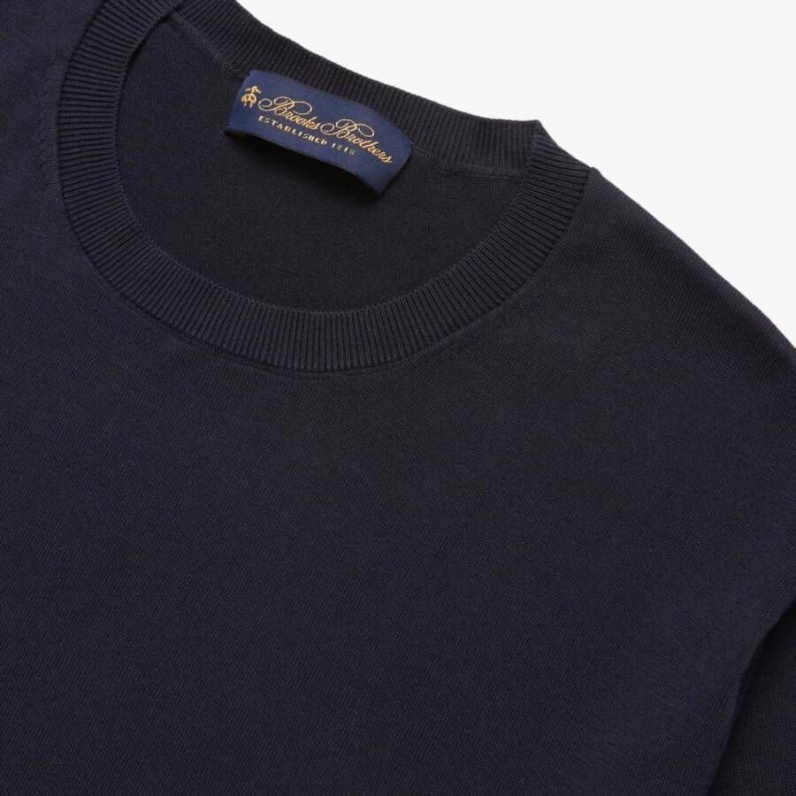 Brooks Brothers Trui met ronde hals Blauw Heren